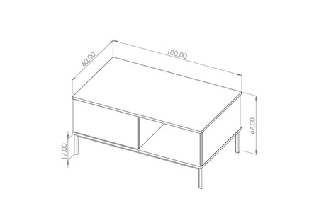 Nábytková sestava Tutti černá jednoduchá forma nástěnné skříňky na kovovém černém podstavci bezúchytkový systém otevírání push to open