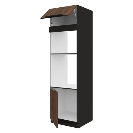 Brianza 60 DPM-210 2F kuchyňská skříňka pro vestavnou mikrovlnnou troubu a troubu, odolná vůči páře, teplu a rozlitým tekutinám