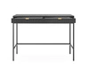 Černá konzola Lovro se zásuvkami stylový a funkční nábytek do předsíně, obývacího pokoje nebo kanceláře