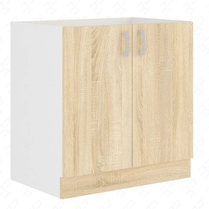 Kuchyňská stojanová skříň s policí Sold 80 D 2F BB skříňka odolná vůči páře vysoké teplotě a rozlité tekutině