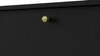 Komoda Kioto III 125 cm černá grafitová minimalistická forma ideální komoda do ložnice nebo pokoje pro mládež stabilní zlatý rám