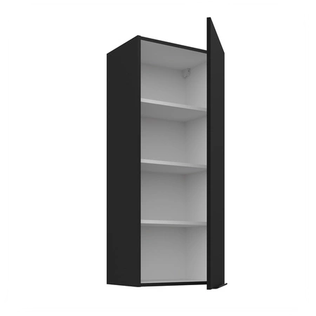 Kuchyňská nástěnná skříňka Black 45 G-108 1F kovová hrana rukojeti odolná proti vlhkosti a poškození skříňky