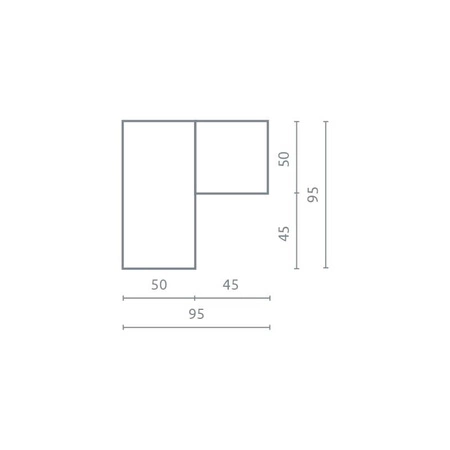 Rohová šatní skříň Mobi bílá / tyrkysová ideální šatní skříň do pokoje pro mládež velmi použitelná a má moderní vzhled