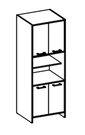 Koupelnový podstavec Mela 60 cm bílý / dub sonoma široký koupelnový podstavec odolný proti škodlivým vnějším vlivům
