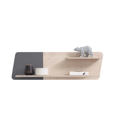 Sada nábytku Dzeta dub / antracit ideální do dětského pokoje nebo pokoje pro mladé v módním stylu