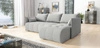 Rohová pohovka s funkcí spaní Selva světle šedá univerzální rohová pohovka s úložným prostorem na lůžkoviny z odolné tkané látky