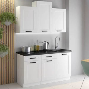 Sada kuchyňského nábytku Livio 150 cm skříňky vypadají skvěle v moderních i klasických interiérech