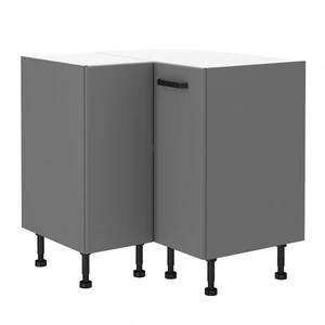 Rohová kuchyňská skříňka Verdi 90x90 DN 1F BB kovová úchytka skříňka odolná proti vlhkosti a poškození