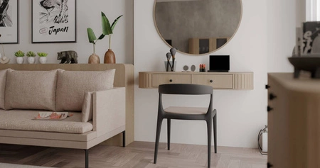 Závěsná konzola Ovalio 123 cm dub cremona funkční a všestranný doplněk do obývacího pokoje nebo ložnice zaoblený tvar stylové frézování