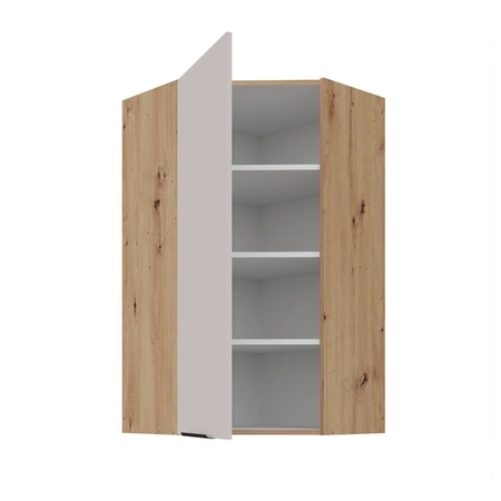 Soela 60x60 GN-108 1F rohová kuchyňská nástěnná skříňka kovová hrana rukojeť skříňka odolná proti vlhkosti a poškození