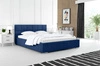 Čalouněná postel Costa 180x200 tmavě modrá stylová postel s úložným prostorem na lůžkoviny pohodlný podhlavník zaujme svým elegantním designem