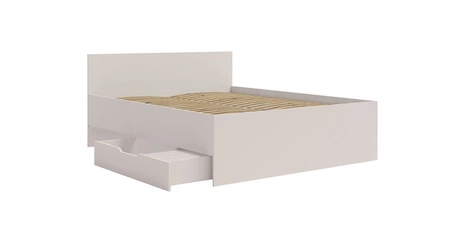 Ložnicová sestava Maxione béžová elegantní a univerzální ložnicový nábytek vkusné černé úchytky kvalitní zpracování