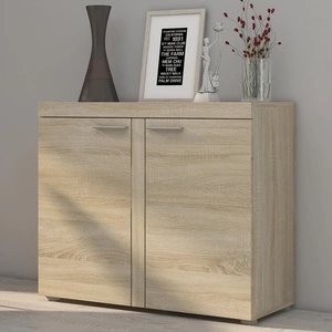 Komoda Rene 97 cm dub sonoma světlý moderní design nábytku hrany obložené speciální dýhou ABS