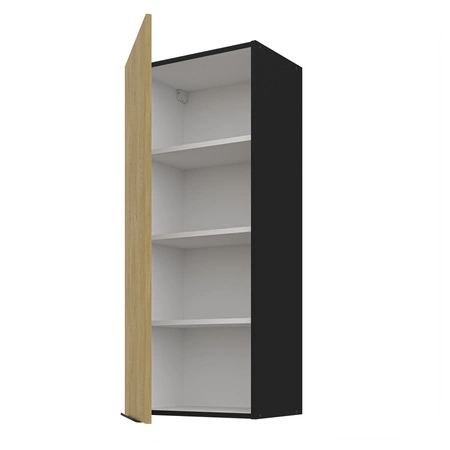 Kuchyňská nástěnná skříňka Crotone 45 G-108 1F s kovovou hranou úchytky odolná proti vlhkosti a poškození skříňky