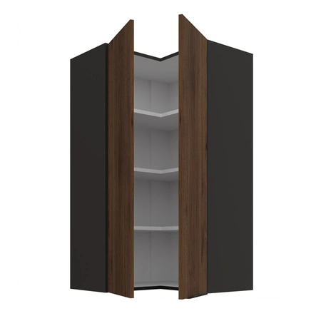 Brianza rohová kuchyňská nástěnná skříňka 60x60 GN-108 2F kovová hrana úchytka skříňka odolná proti vlhkosti a poškození