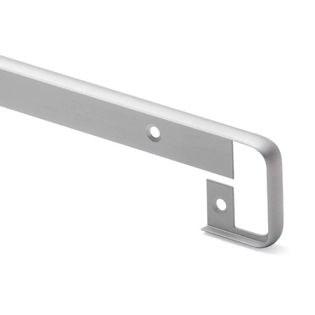 Drážkovaná lišta pro celkové kuchyňské pracovní desky 28 mm hliník