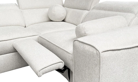 Rohová sedačka s funkcí spaní Viano IV Lux zelená levé provedení rohová sedačka s výsuvnou podnožkou velký prostor na lůžkoviny