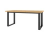 Rozkládací stůl Halle 90x170-220 cm dub wotan moderní tvar skvělý do jídelny a obývacího pokoje