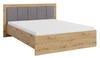 Caspe postel 160x200 cm dub artisan s boxem ideální postel do ložnice s částečně čalouněným čelem