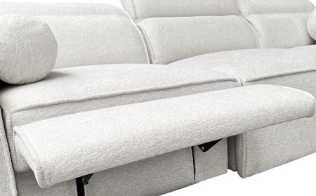 Rohová sedací souprava s funkcí spaní Viano VIII Lux světle hnědá rohová sedací souprava v pravém provedení s výsuvnou podnožkou nádoby na lůžkoviny