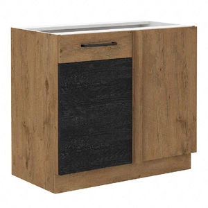 Vanimo 105 ND 1F BB pravá rohová kuchyňská skříňka odolná vůči páře, teplu a rozlitým tekutinám