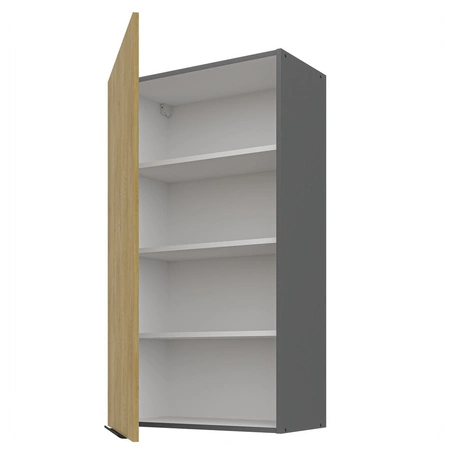 Sada kuchyňského nábytku Corsico 300 cm elegantní kuchyňské skříňky s kovovými hranami úchytek skříňka s nákladním košem