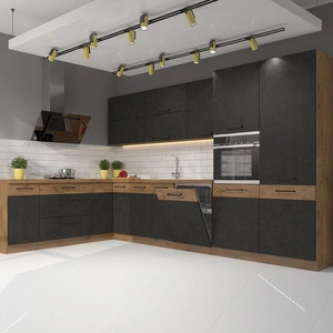 Kuchyňská rohová sestava nábytku Valico 210x350 cm ideální pro interiéry v klasickém i moderním stylu