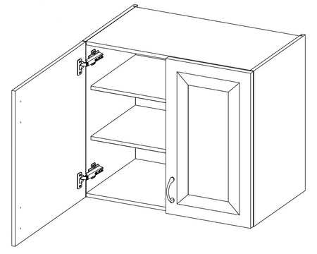 Rohová sestava kuchyňského nábytku Avola 310x340 cm ideální pro interiéry v klasickém i moderním stylu