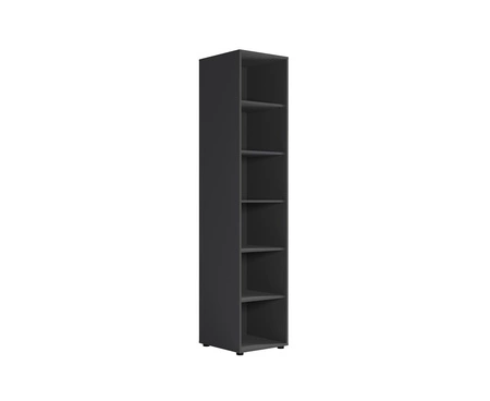Knihovna Maxione 45 cm černá funkční knihovna ideální do pokoje teenagera nebo kanceláře jednoduchý a univerzální design
