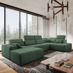 Rohová sedací souprava s funkcí spaní Tesalia VI mint levá Moderní a pohodlná rohová sedací souprava s funkcí posuvného opěradla