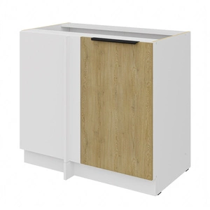 Rohová kuchyňská linka Cremona 105 ND 1F BB levá kovová hrana úchytky odolná proti vlhkosti a poškození