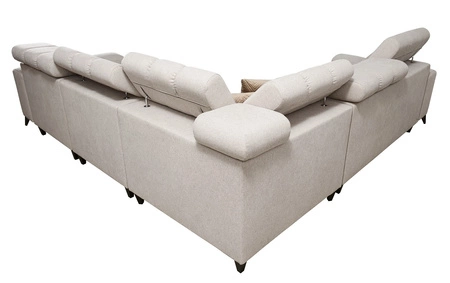 Rohová sedací souprava s funkcí spaní Bolmso III hořčice pravá rohová sedací souprava s kontejnery na lůžkoviny s plnovýsuvnou zásuvkou v bočnici