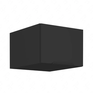 Nástěnná skříňka černá 50 NAGU-36 1F kovová hrana úchytky kuchyňská skříňka odolná proti páře vysoké teplotě a rozlitým tekutinám