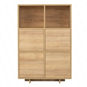 Vysoká komoda Noma 102 cm dub riviera elegantní design jednoduchá forma nábytku hodící se do každého interiéru čela komody se systémem push to open