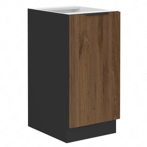 Stojící kuchyňská skříňka s policí Brianza 40 D 1F BB kovová hrana úchytka skříňka odolná proti vlhkosti a poškození