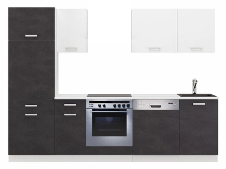 Kuchyňská souprava Toni 270 cm bílá / matera top vypadá skvěle v klasických interiérech