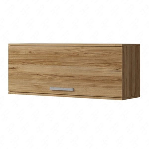 Závěsná police s dvířky Maximus 100 cm dub catania moderní design lemování zakončené speciální dýhou čelo vyvýšené na plynových lahvích