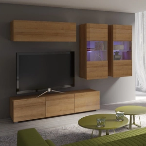 Komoda Apulia VI dub zlatý Výjimečně stylová komoda s jednoduchými zásuvkami, která se hodí do každého interiéru