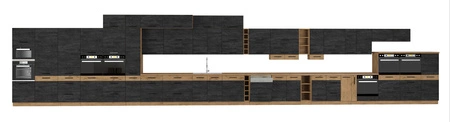 Vanimo rohová sestava kuchyňského nábytku 395x300 cm ideální pro interiéry v klasickém i moderním stylu