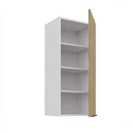 Kuchyňská nástěnná skříňka Cremona 40 G-90 1F s kovovou hranou úchytky odolná proti vlhkosti a poškození skříňky