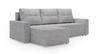 Rohová sedací souprava s funkcí spaní Pablos šedý jasan univerzální rohová sedací souprava s úložným prostorem na lůžkoviny dekorativní prošívání na sedáku