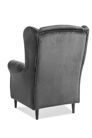 Křeslo Ushak Baron žlutý stylová a pohodlná moderní tkanina odolná proti roztažení a poškrábání