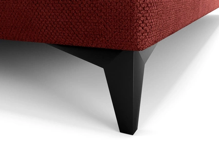 Kontinentální postel Norco 180x200 vínová Stylová postel s úložným boxem Osvětlení v čele postele dodává jedinečný nádech