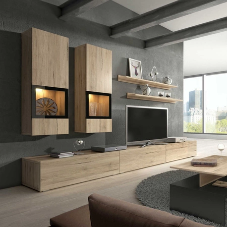 Nástěnná skříň Baros San Remo Světlý modernistický design skvěle zapadne do každého interiéru