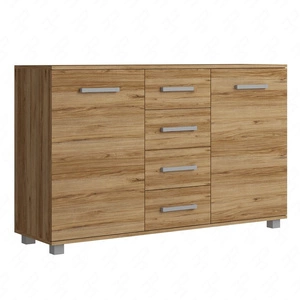 Zásuvková komoda Maximus 138 cm dub catania moderní design nábytku Zásuvková komoda s hranou zakončenou speciální dýhou ABS