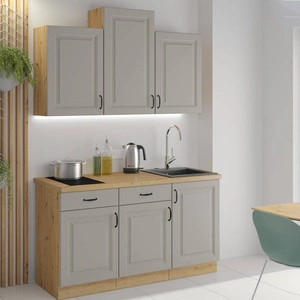 Sada kuchyňského nábytku Delos 150 cm skříně vypadají skvěle v klasických i moderních skandinávských interiérech