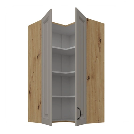 Závěsná rohová kuchyňská skříňka Delos 60x60 GN-108 2F skříň odolná proti páře vysoké teplotě a rozlité kapalině