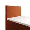 Kontinentální postel Bing 90x200 cihla moderní skandinávský styl s čalouněným čelem postel s úložným boxem