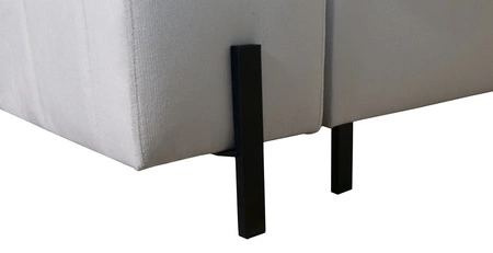 Rohová rozkládací pohovka s funkcí spaní Belvi IV šedá levá elegantní a stylová rohová rozkládací pohovka do obývacího pokoje praktický úložný prostor na boku