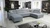 Rohová sedací souprava s funkcí spaní Savona VI arctic blue levá elegantní a pohodlná rohová sedací souprava do obývacího pokoje s kontejnery na lůžkoviny